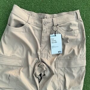 REI Co-op Sahara Convertible Pants 2.0 Mens 30x32 Nylon Tan NWT Zip Off Hiking